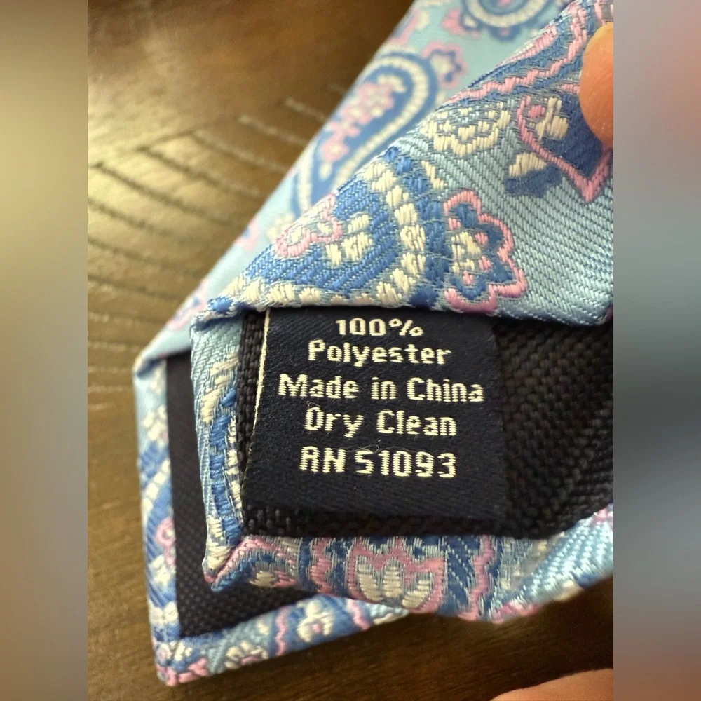 Izod boys paisley tie preppy blue purple pink
